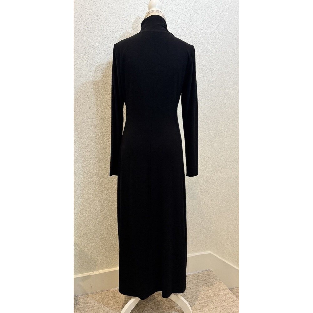 Gibson & Latimer Women’s Knit Mock Neck Long Sleeve Sheath Maxi Dress. Size S - Picture 5 of 6